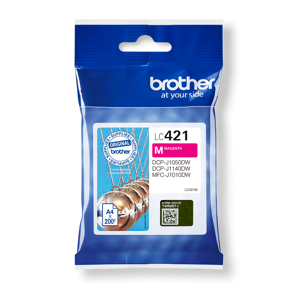 Brother Tintenpatrone LC-421M / LC421M Magenta, 200 Seiten
