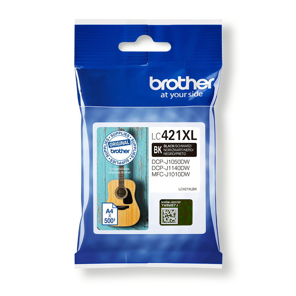 [LC421XLBK] Brother LC-421XLBK / LC421XLBK black ink cartridge XL, 500 pages