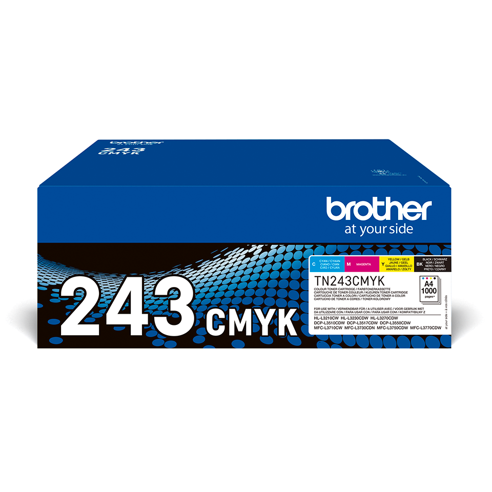 [TN243CMYK] Brother Toner-Multipack TN-243CMYK / TN243CMYK, 4 Farben, 4 x 1.000 Seiten