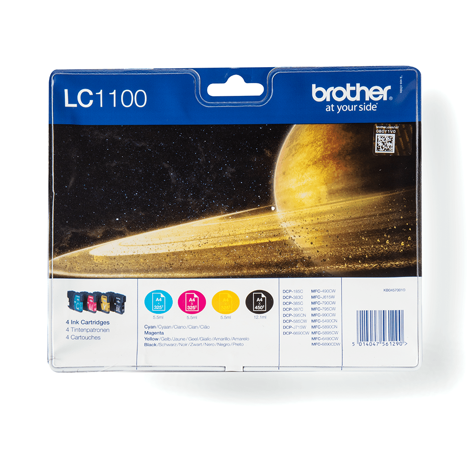 [LC1100VALBP] Brother Tinten-Multipack LC-1100VALBP / LC1100VALBP, 4 Farben, 325 Seiten