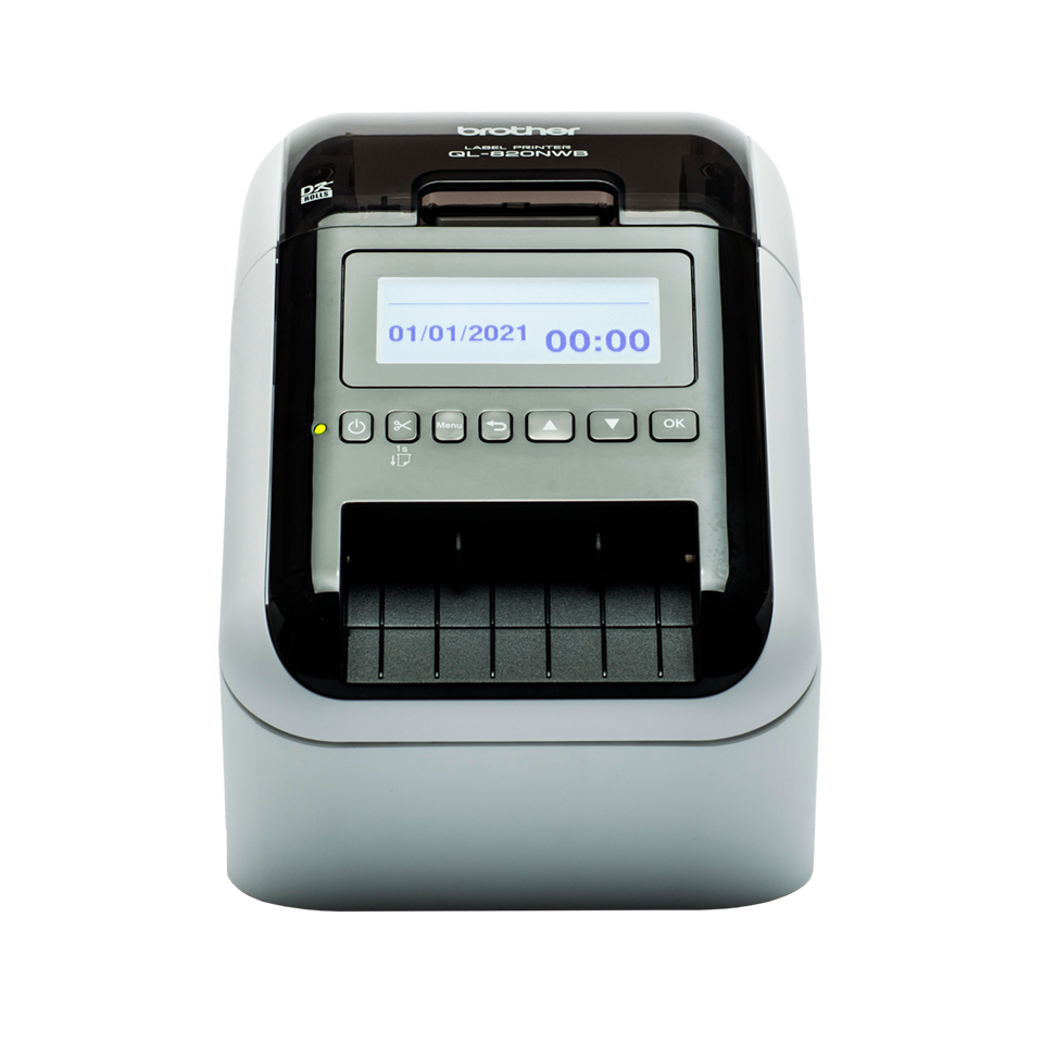 Imprimante d'étiquettes Brother QL-820NWBCVM, jusqu'à 62 mm, Bluetooth, Wi-Fi