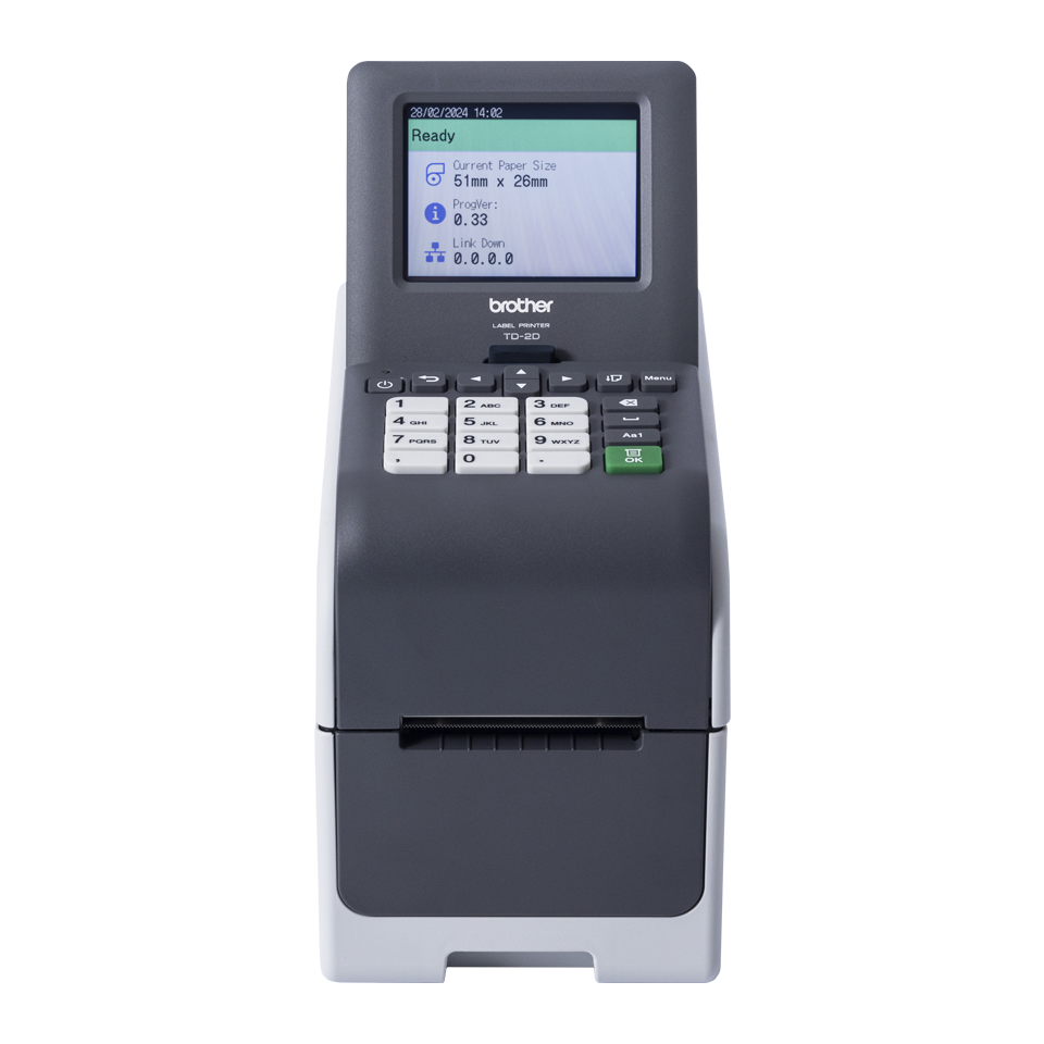 [TD2320DSA203Z1] Brother TD-2320DSA203 label printer, up to 59 mm, network, USB