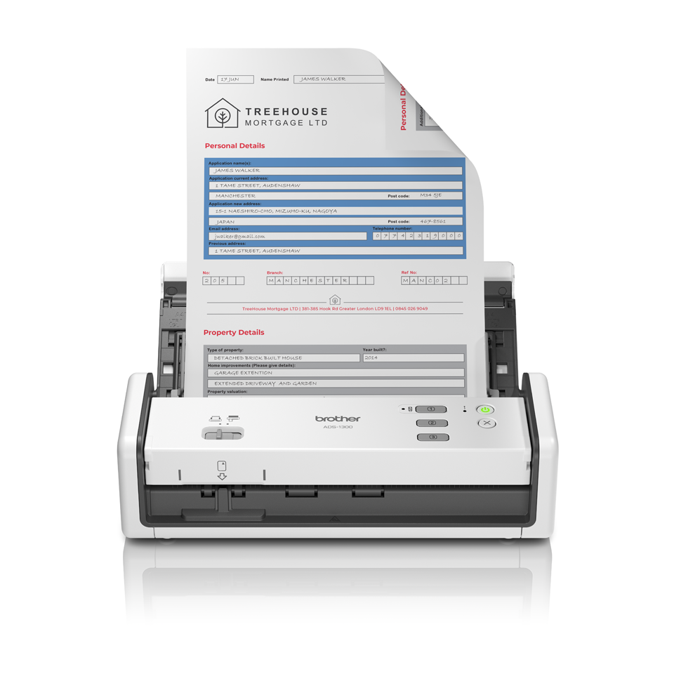 [ADS1300UN1] Brother ADS-1300 document scanner, A4, 30 ppm, duplex