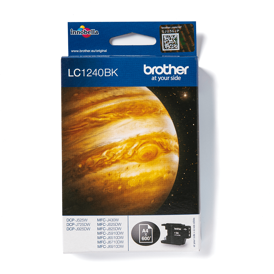 [LC1240BK] Brother Tintenpatrone LC-1240BK / LC1240BK Schwarz XL, 600 Seiten
