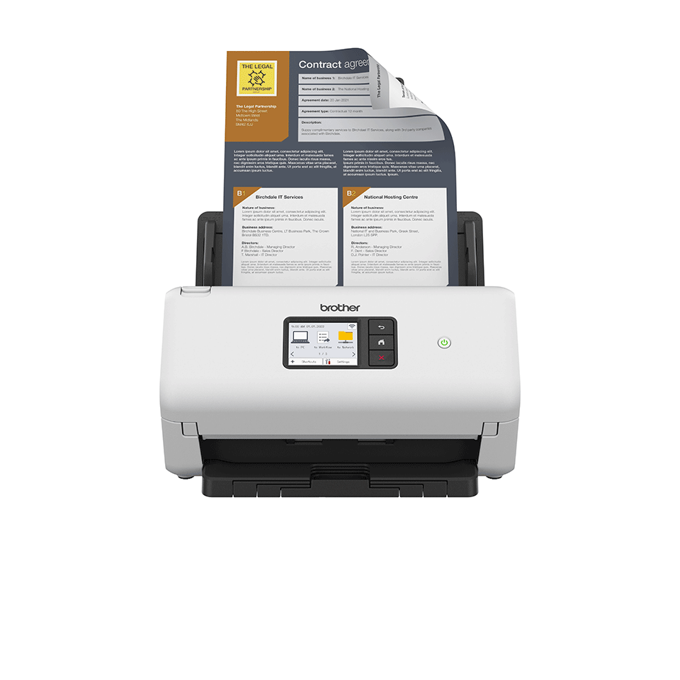 [ADS4550WUN1] Brother ADS-4550W document scanner, 35 ppm, duplex, Wi-Fi
