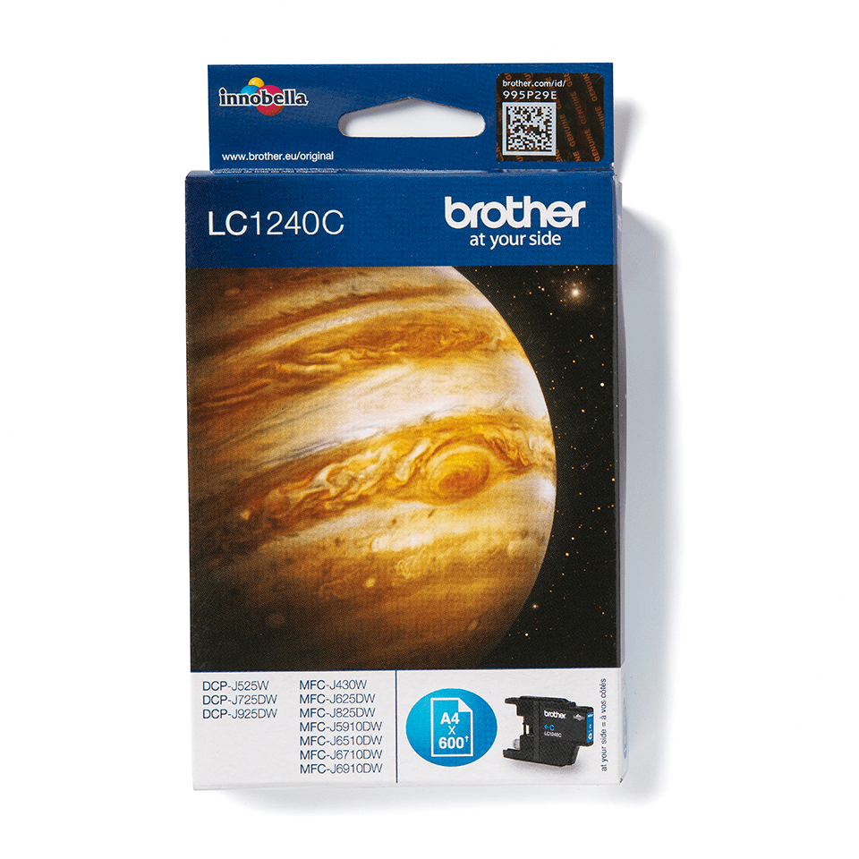 [LC1240C] Brother Tintenpatrone LC-1240C / LC1240C Cyan XL, 600 Seiten