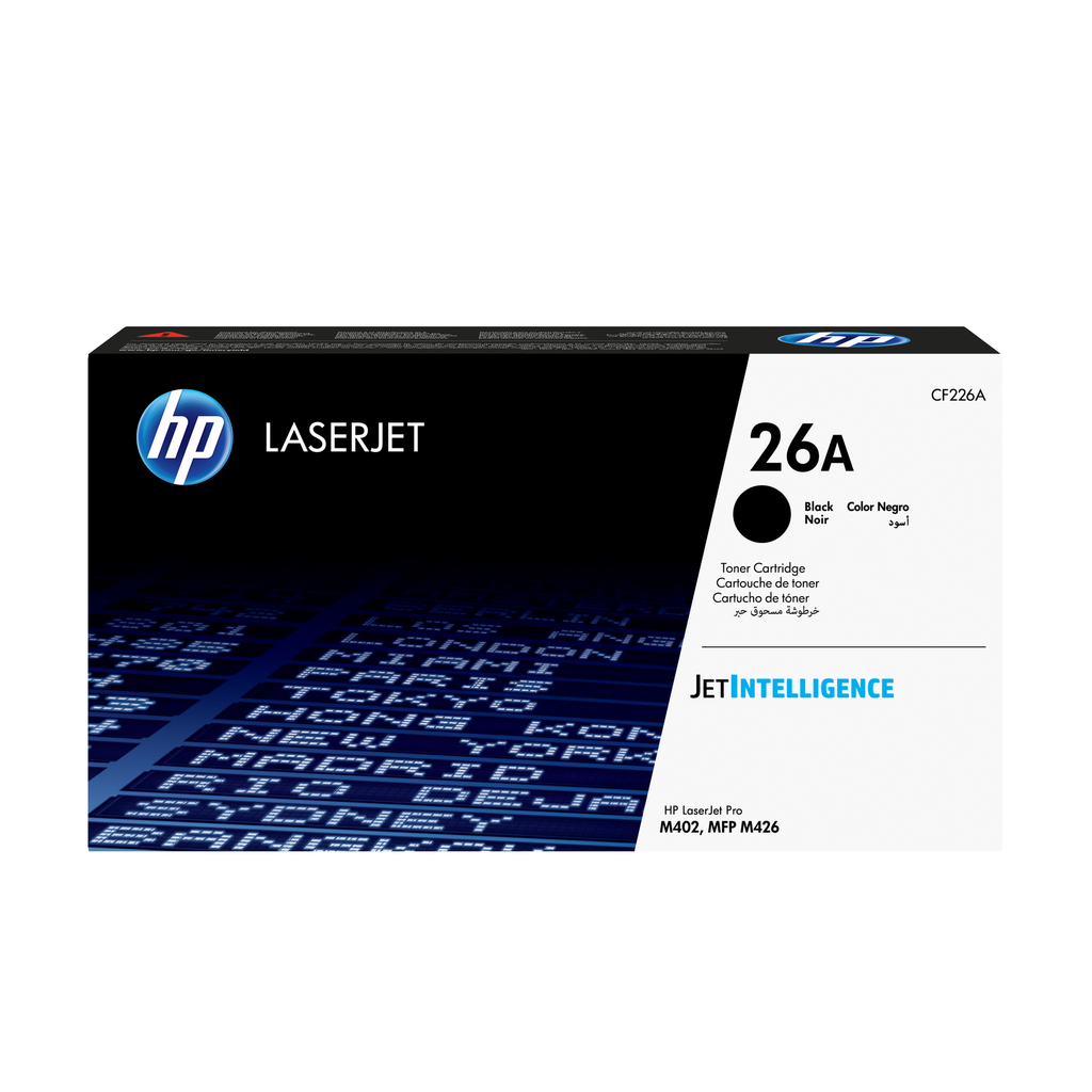 Toner HP 26A / CF226A noir, 3 100 pages