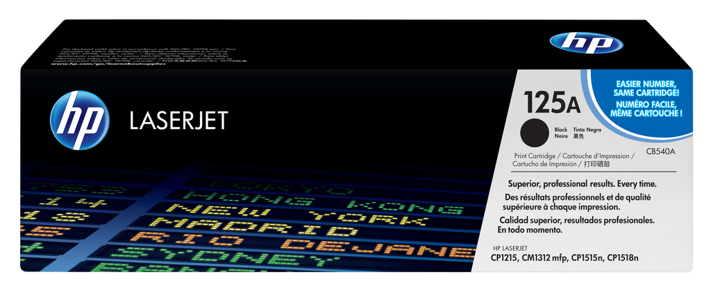 HP 125A / CB540A black toner, 2,200 pages