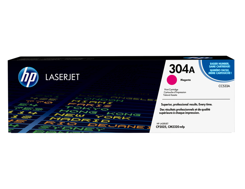 HP 304A / CC533A magenta toner, 2,800 pages