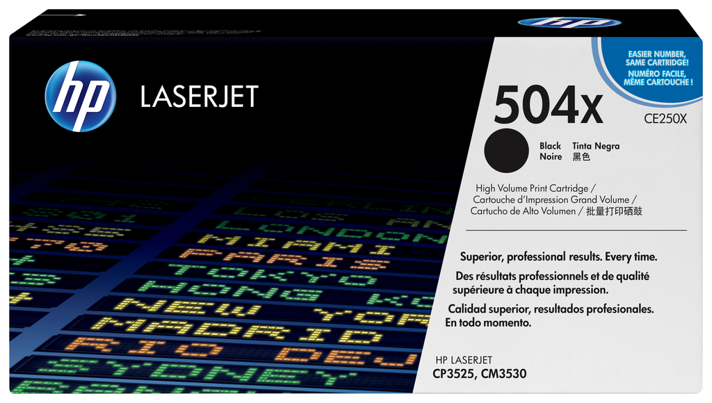 [CE250X] Toner HP 504X / CE250X noir XL, 10 500 pages