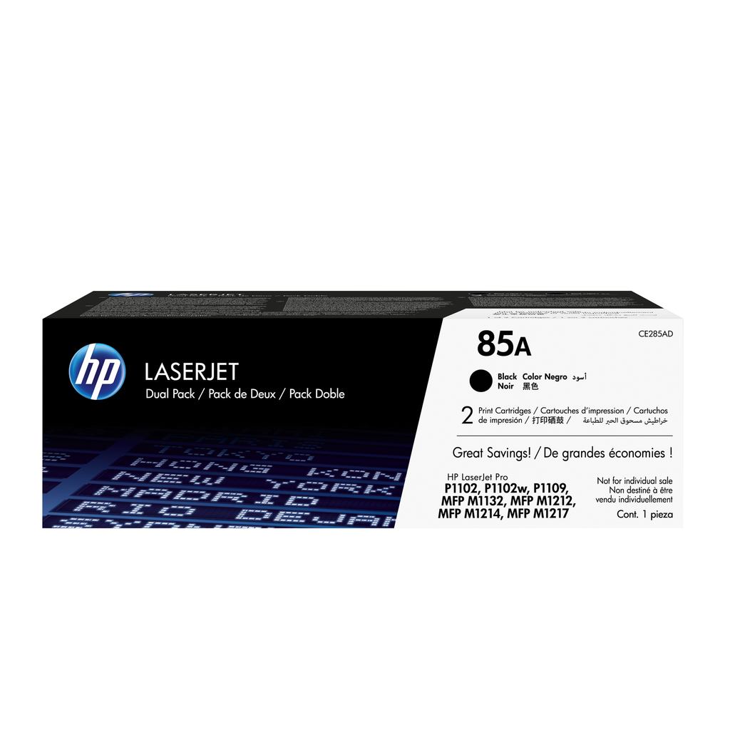 [CE285AD] HP 85A / CE285AD black toner 2-pack, 2 x 1,600 pages