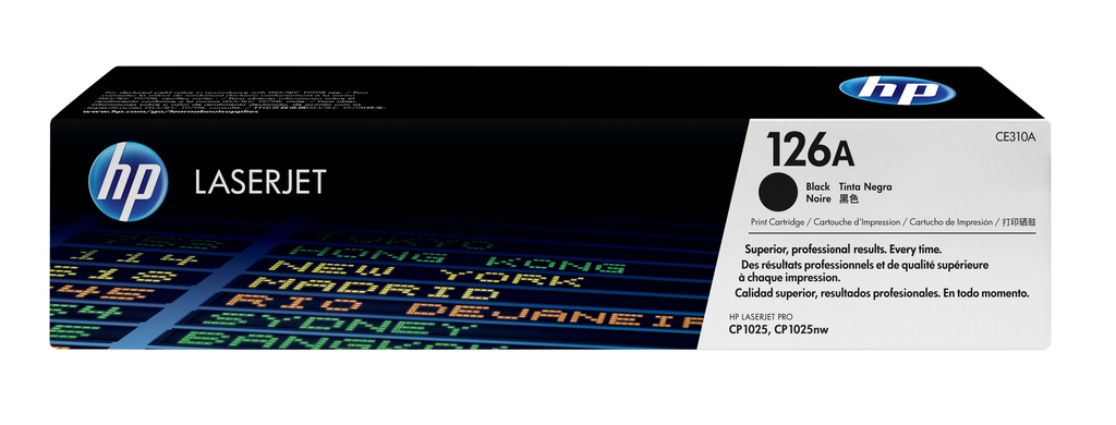 [CE310A] Toner HP 126A / CE310A noir, 1 200 pages