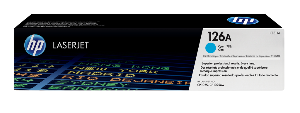 HP 126A / CE311A cyan toner, 1,000 pages