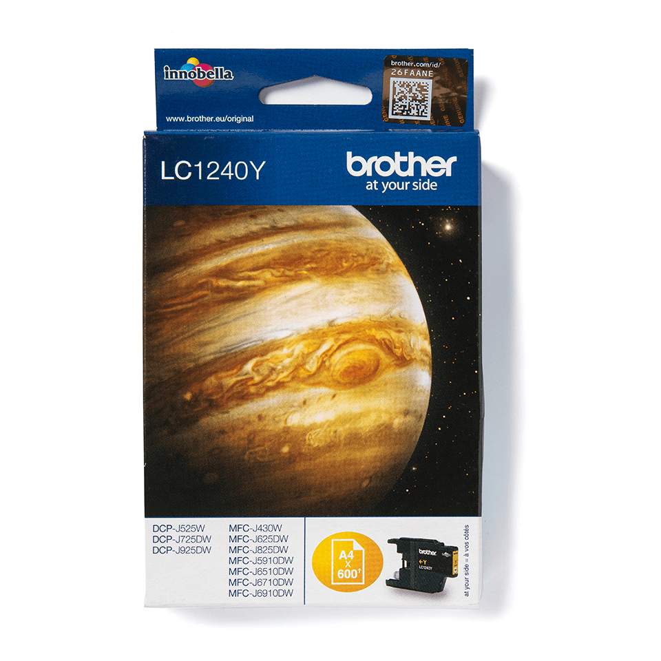 [LC1240Y] Brother Tintenpatrone LC-1240Y / LC1240Y Gelb XL, 600 Seiten