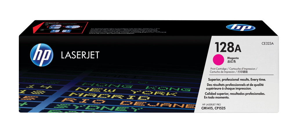 HP 128A / CE323A magenta toner, 1,300 pages