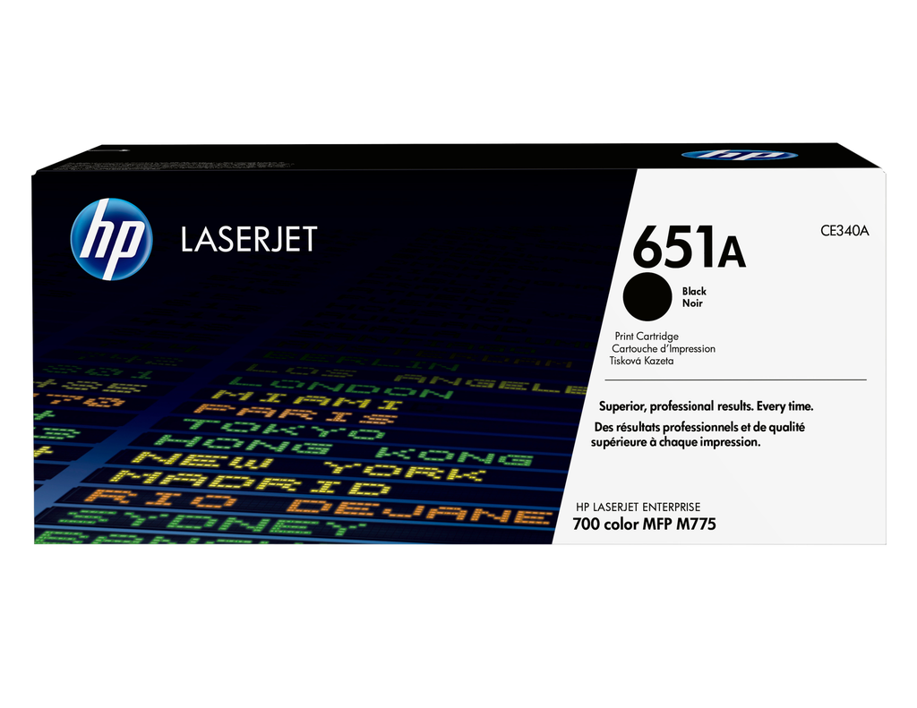HP 651A / CE340A black toner, 13,500 pages