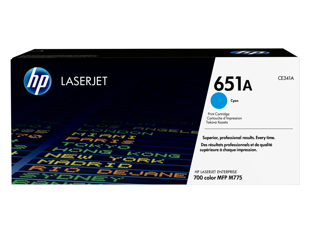 [CE341A] HP 651A / CE341A cyan toner, 16,000 pages