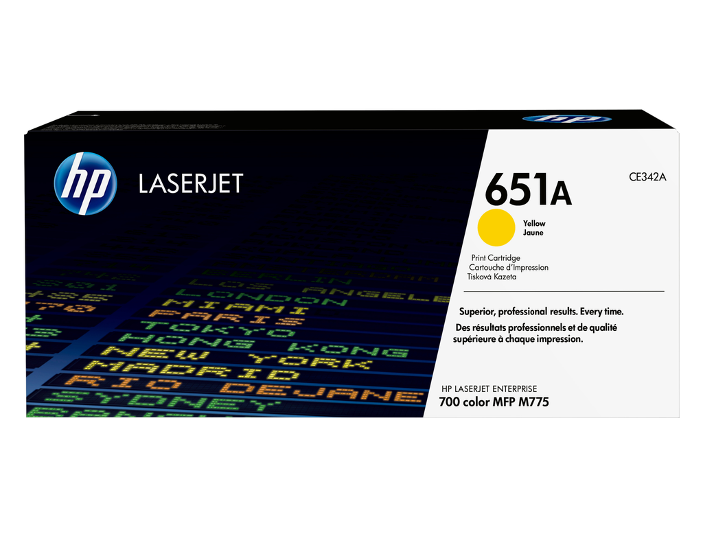 [CE342A] HP 651A / CE342A yellow toner, 16,000 pages