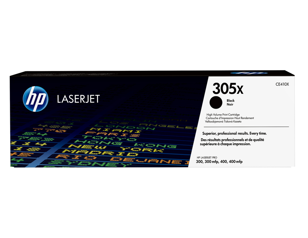 HP 305X / CE410X black XL toner, 4,000 pages