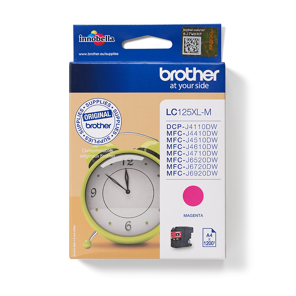 [LC125XLM] Cartouche d'encre Brother LC-125XLM / LC125XLM magenta XXL, 1 200 pages