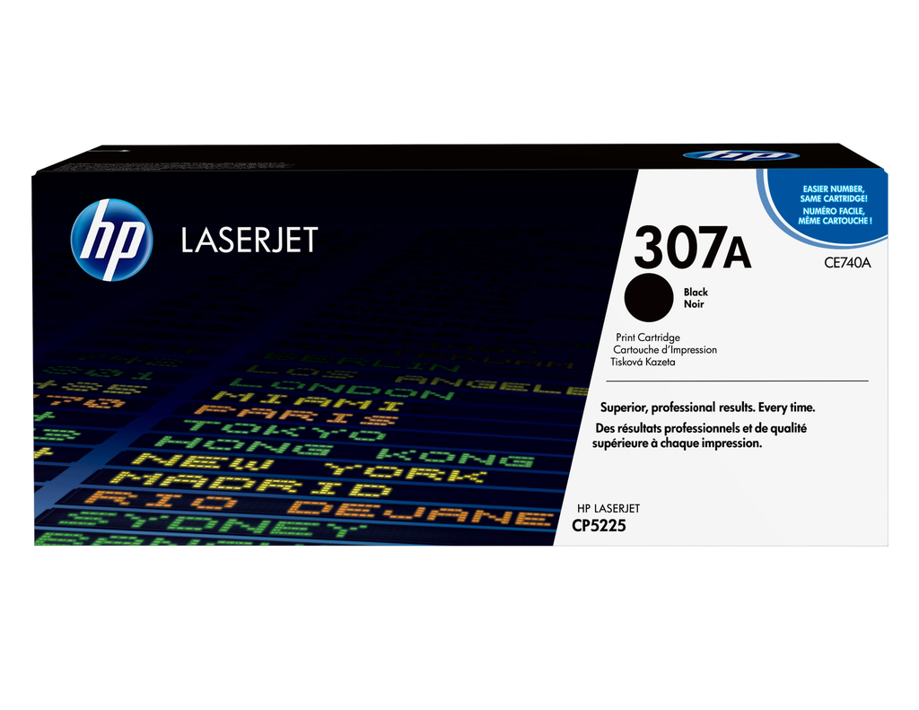 HP 307A / CE740A black toner, 7,000 pages
