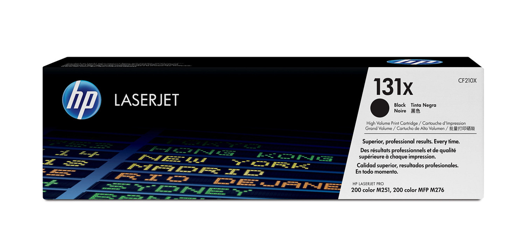 Toner HP 131X / CF210X noir XL, 2 400 pages
