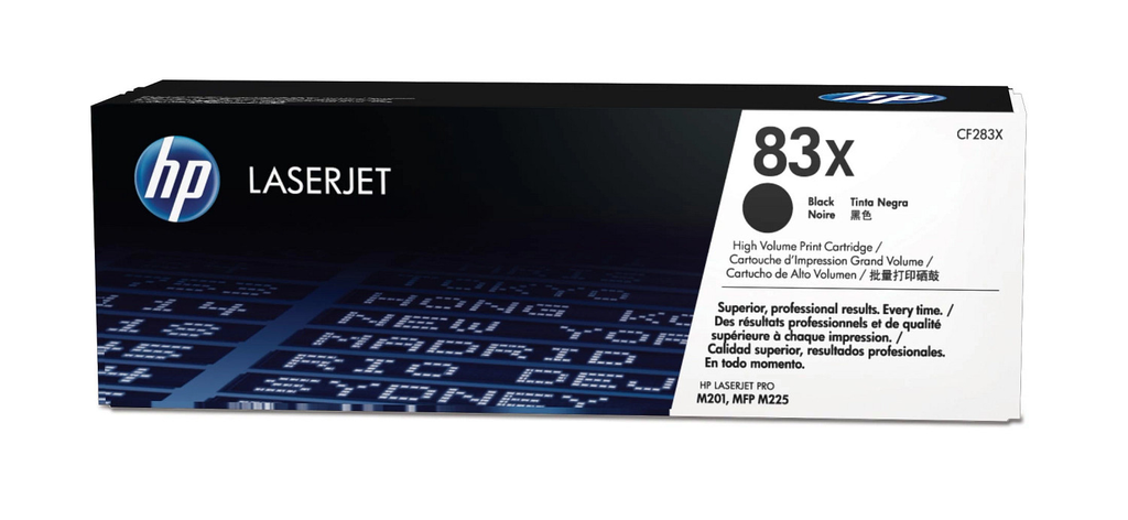 HP 83X / CF283X black XL toner, 2,200 pages