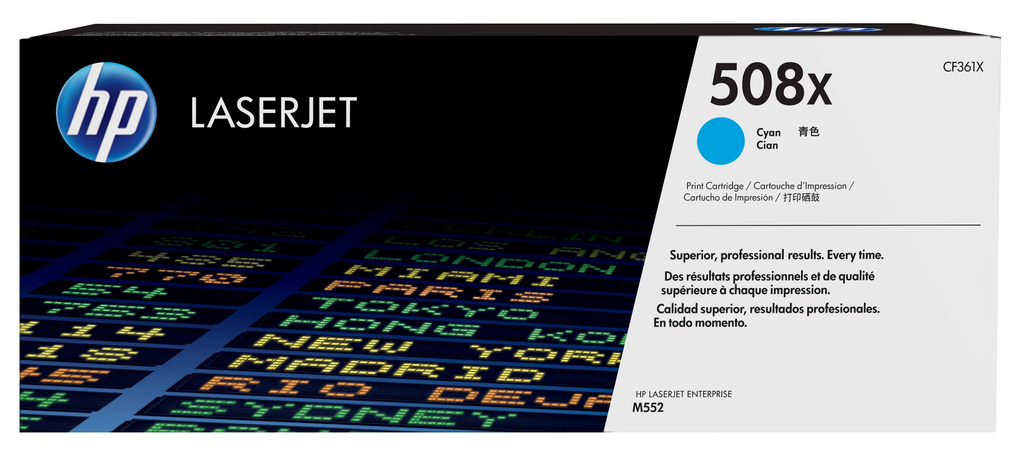 [CF361X] Toner HP 508X / CF361X Cyan XL, 9.500 Seiten