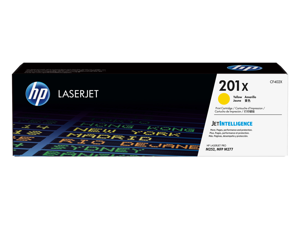 Toner HP 201X / CF402X Gelb XL, 2.300 Seiten