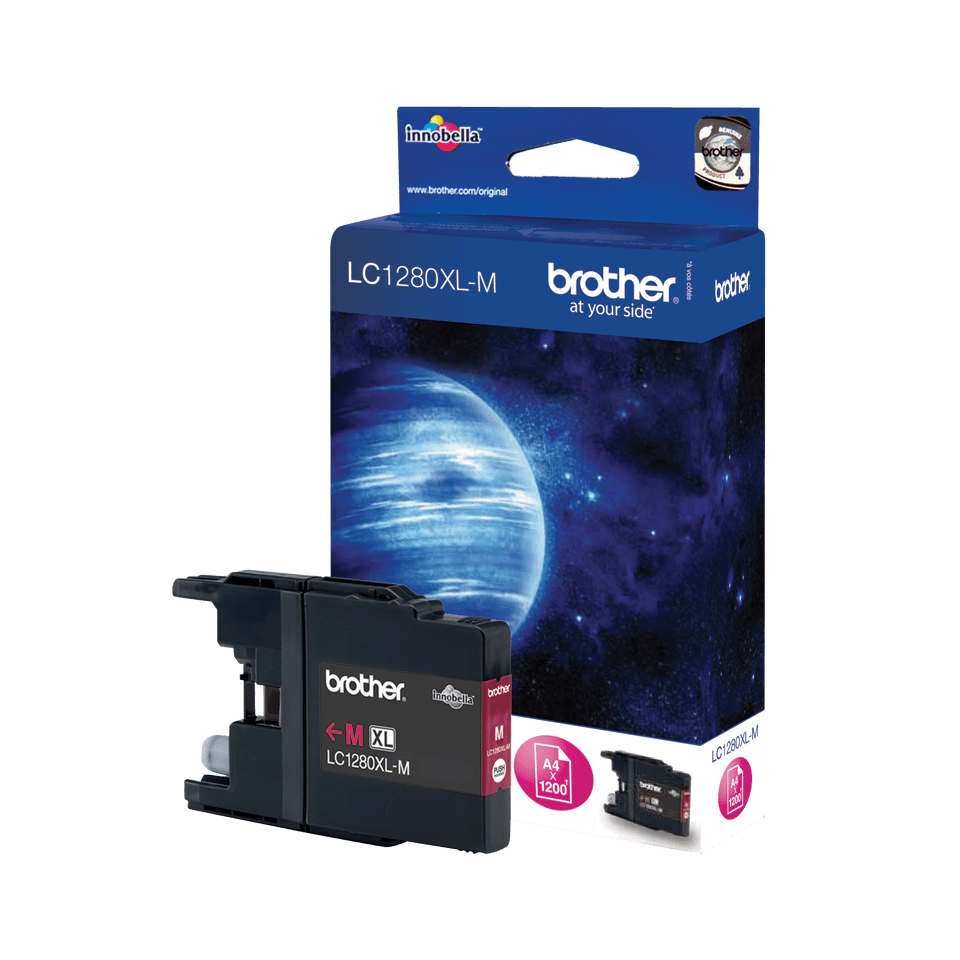 [LC1280XLM] Brother LC-1280XLM / LC1280XLM magenta ink cartridge XXL, 1,200 pages
