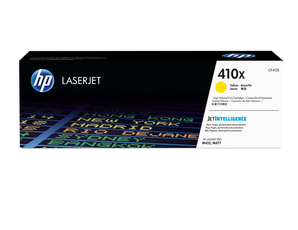 HP 410X / CF412X yellow XL toner, 5,000 pages