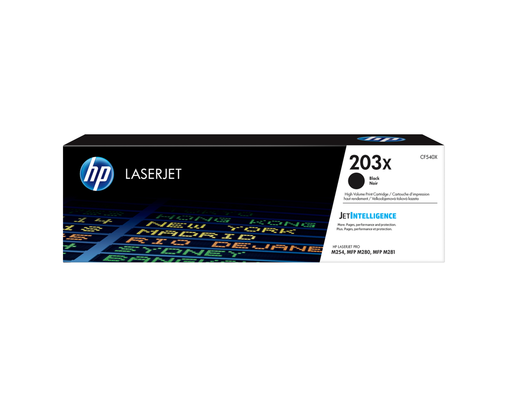 Toner HP 203X / CF540X Schwarz XL, 3.200 Seiten