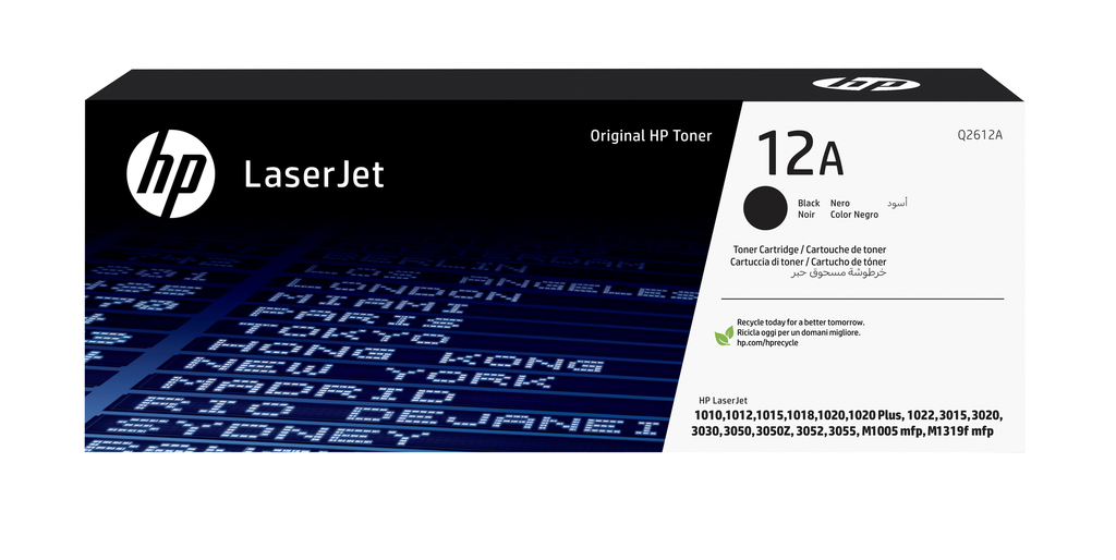 HP 12A / Q2612A black toner, 2,000 pages