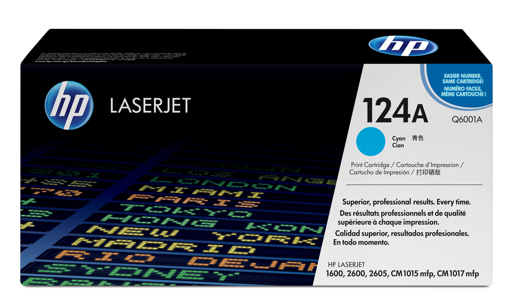 Toner HP 124A / Q6001A Cyan, 2.000 Seiten