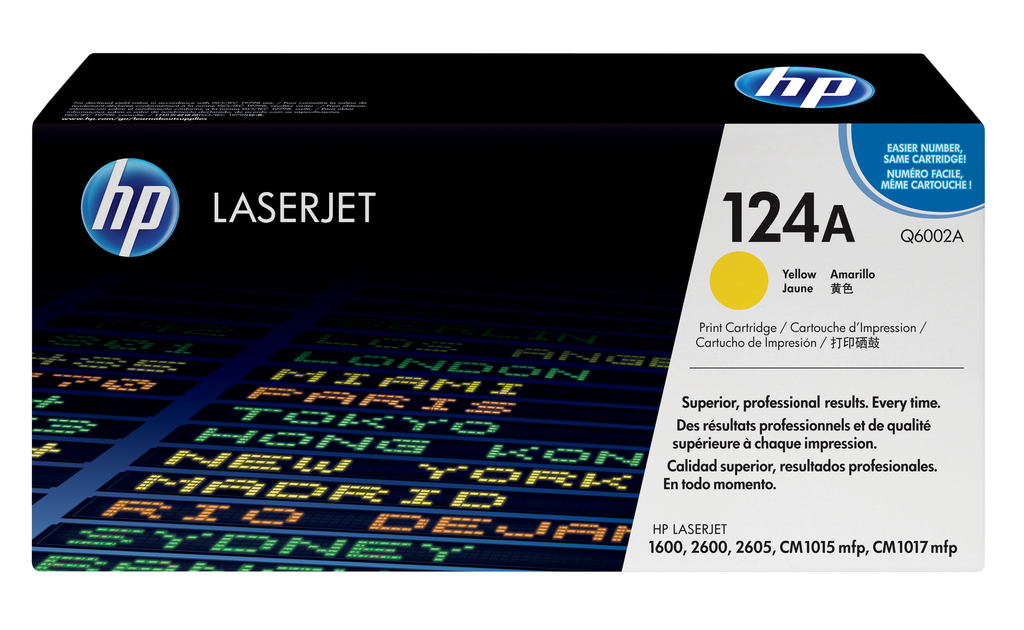Toner HP 124A / Q6002A Gelb, 2.000 Seiten