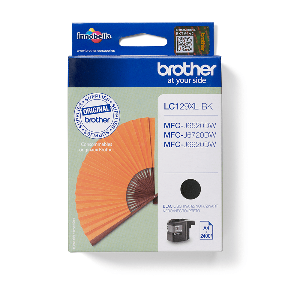 [LC129XLBK] Cartouche d'encre Brother LC-129XLBK / LC129XLBK noire ultra haute capacité, 2 400 pages
