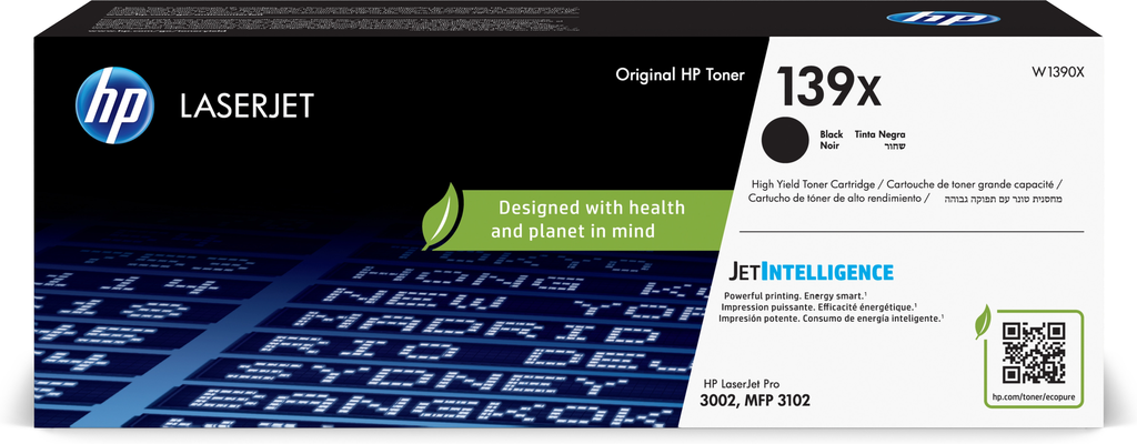 Toner HP 139X / W1390X noir XL, 4 000 pages