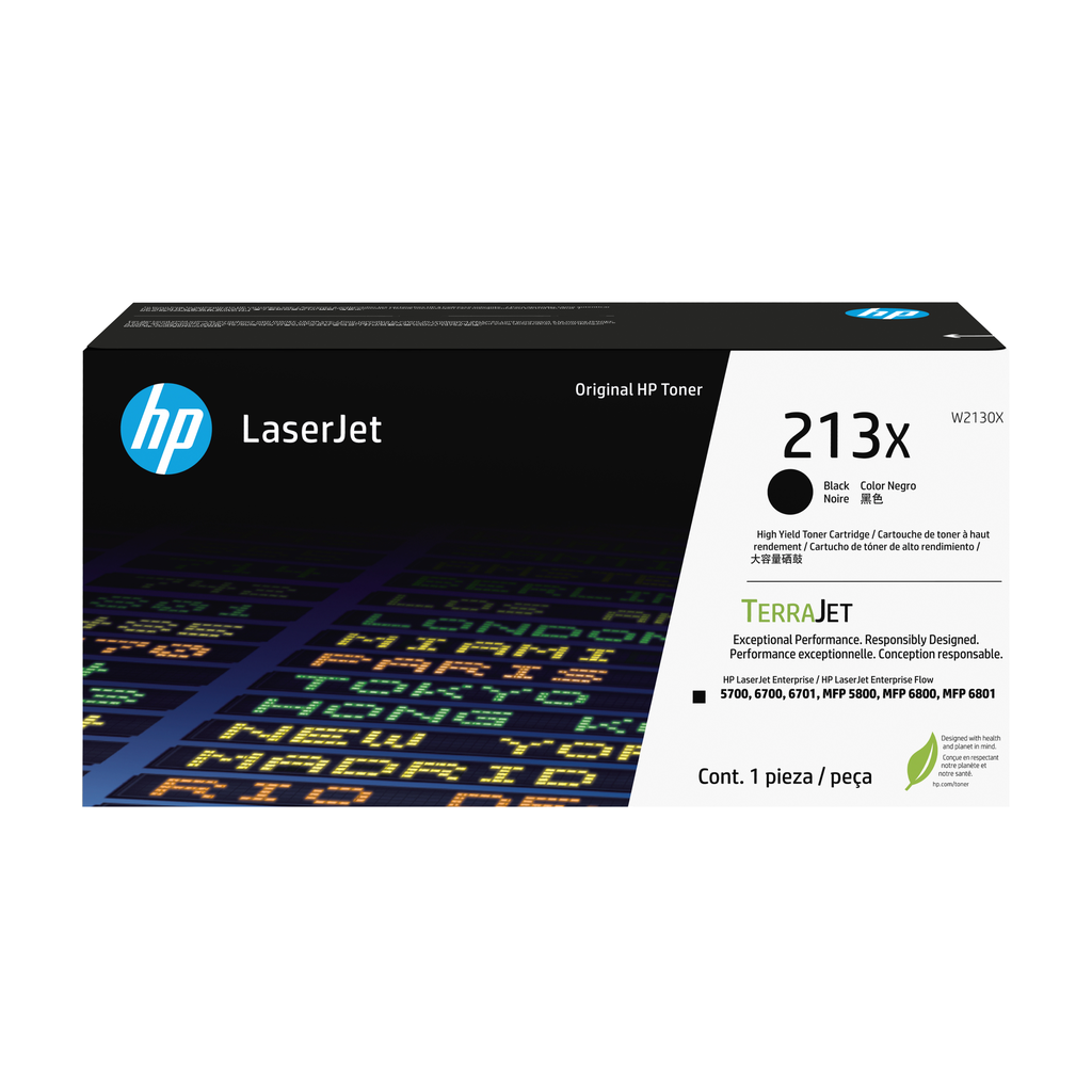 HP 213X / W2130X black XL toner, 9,000 pages