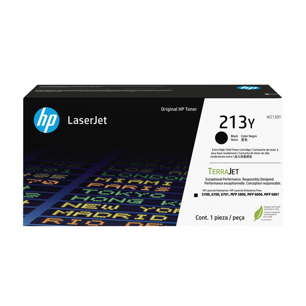 HP 213Y / W2130Y black XL toner, 18,000 pages