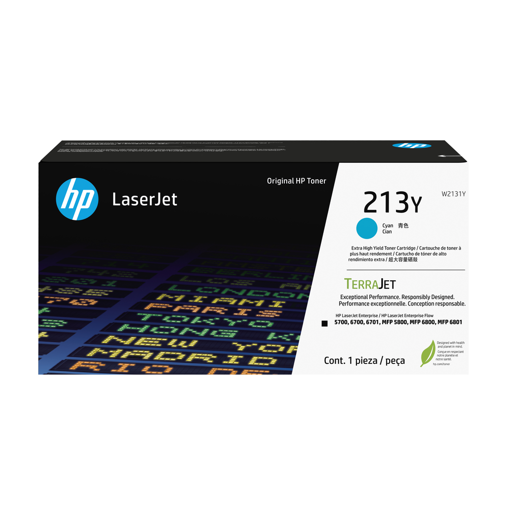 Toner HP 213Y / W2131Y Cyan XL, 12.000 Seiten