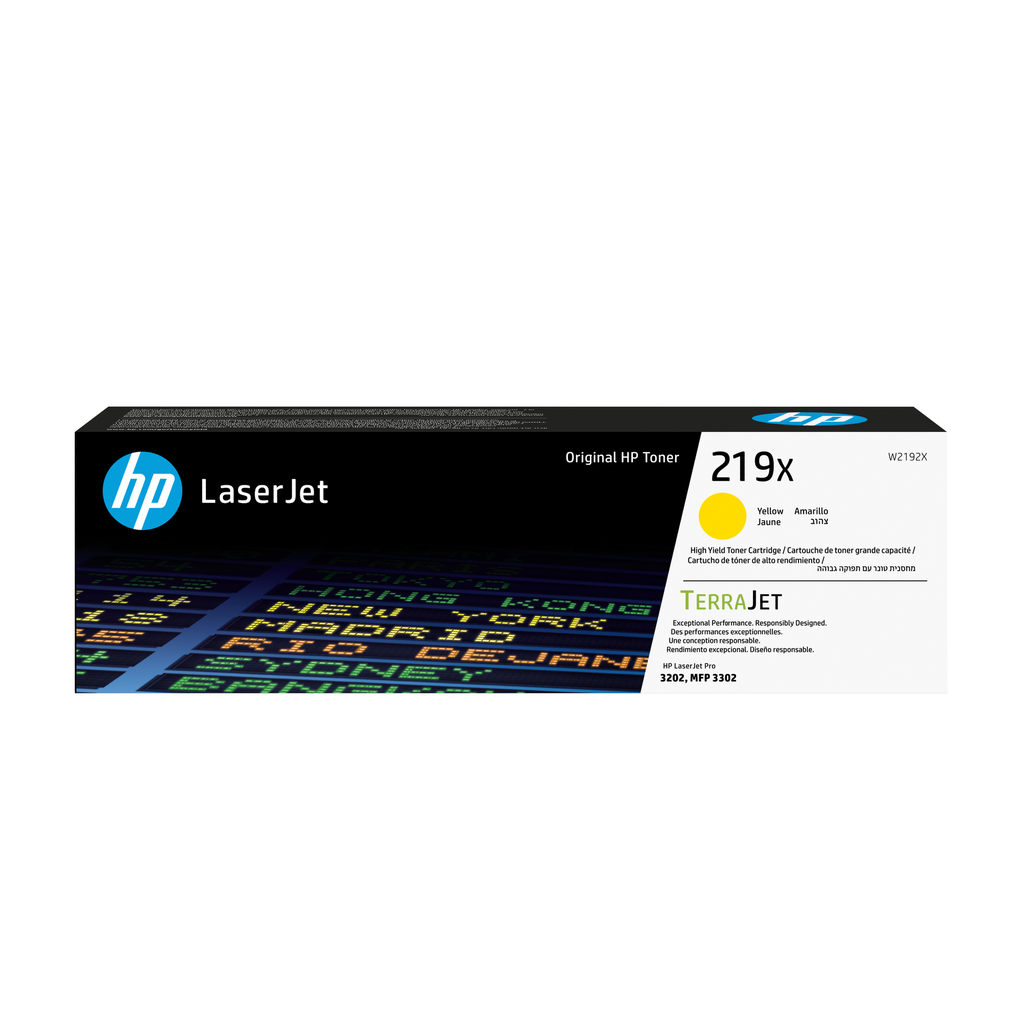 Toner HP 219X / W2192X jaune XL, 2 500 pages
