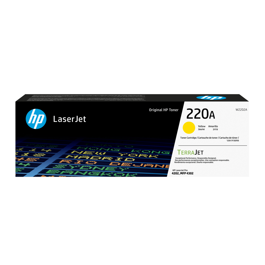 HP 220A / W2202A yellow toner, 1,800 pages