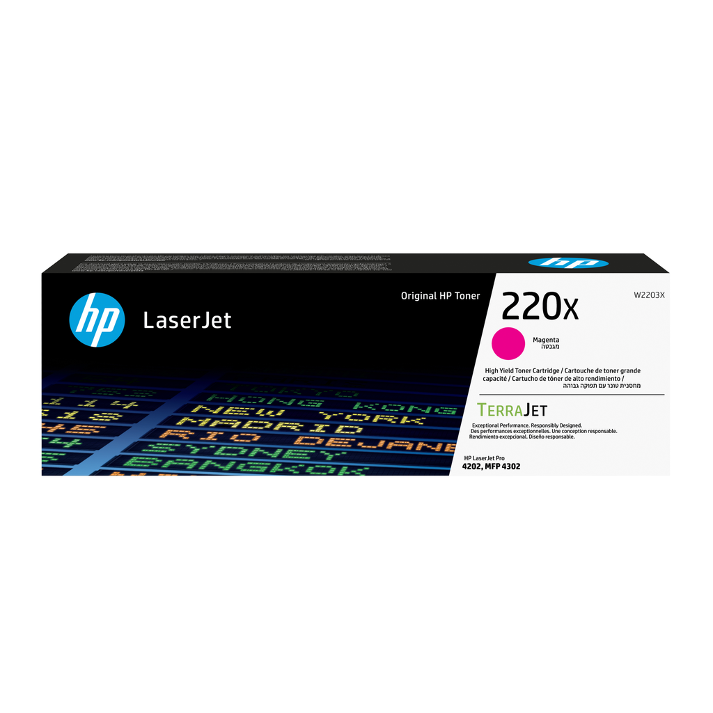 Toner HP 220X / W2203X Magenta XL, 5.500 Seiten