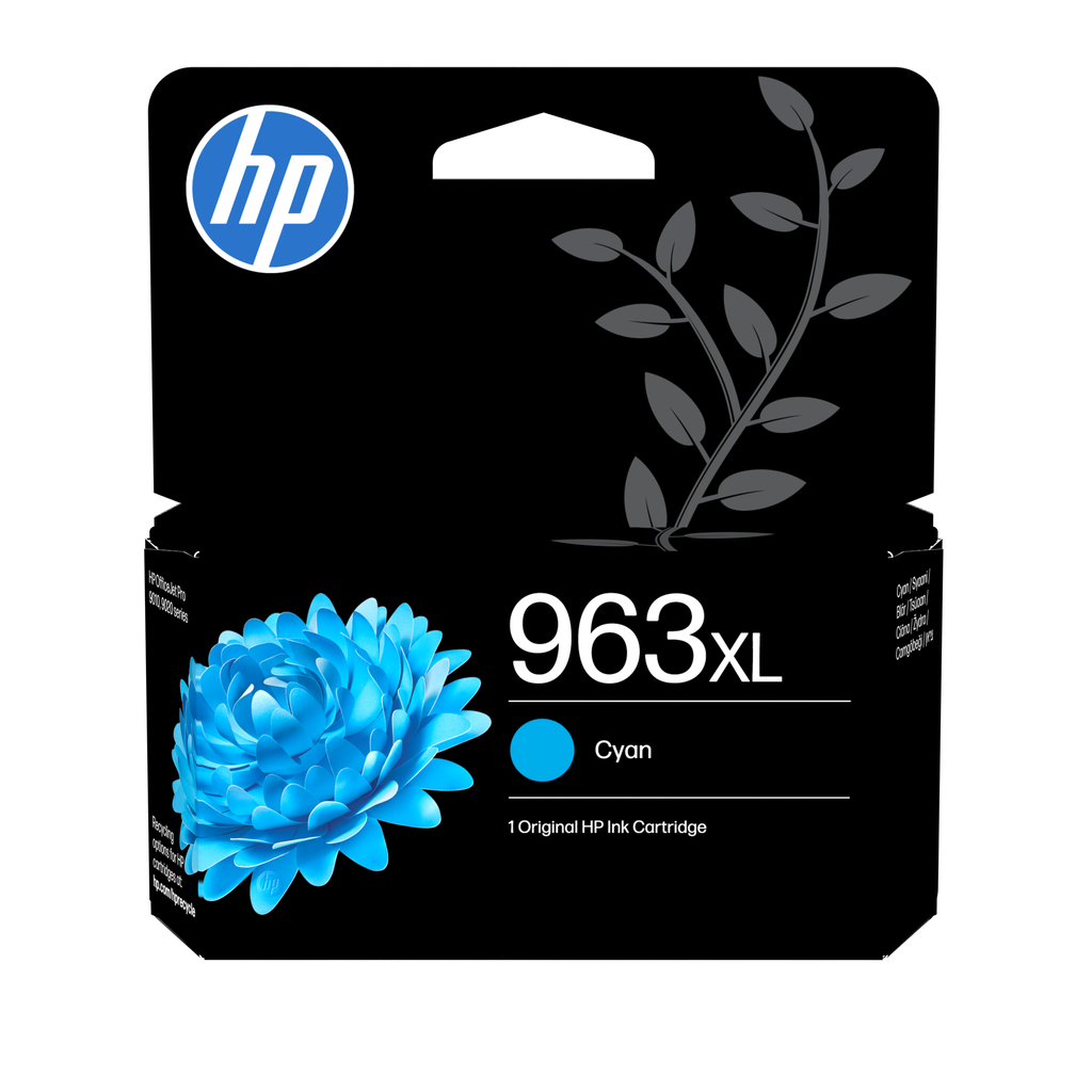 [3JA27AE] HP 963XL / 3JA27AE cyan XL ink cartridge, 1,600 pages