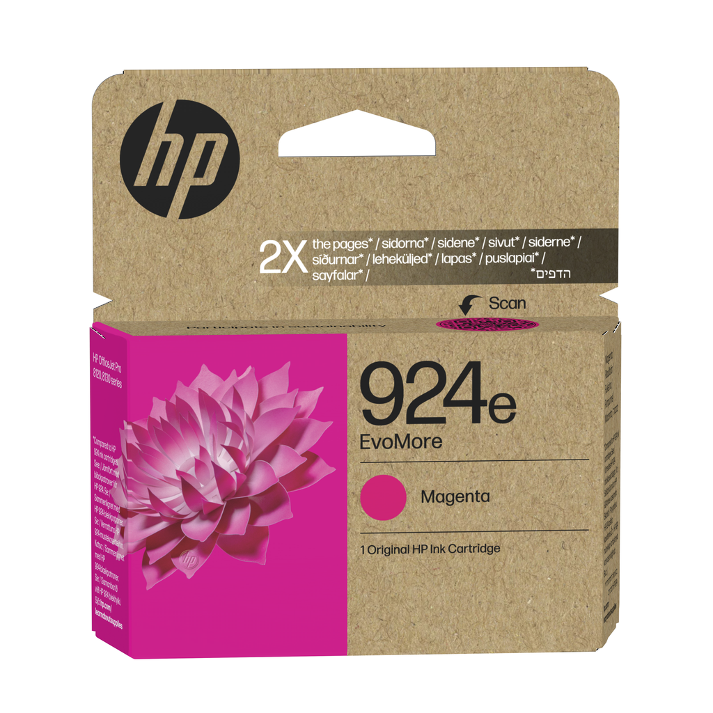 Tintenpatrone HP 924E / 4K0U8NE Magenta XL, 800 Seiten