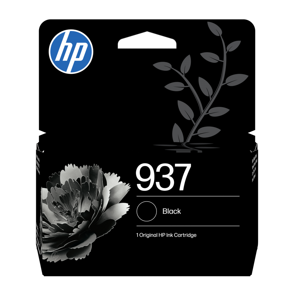 HP 937 / 4S6W5NE black ink cartridge, 1,250 pages