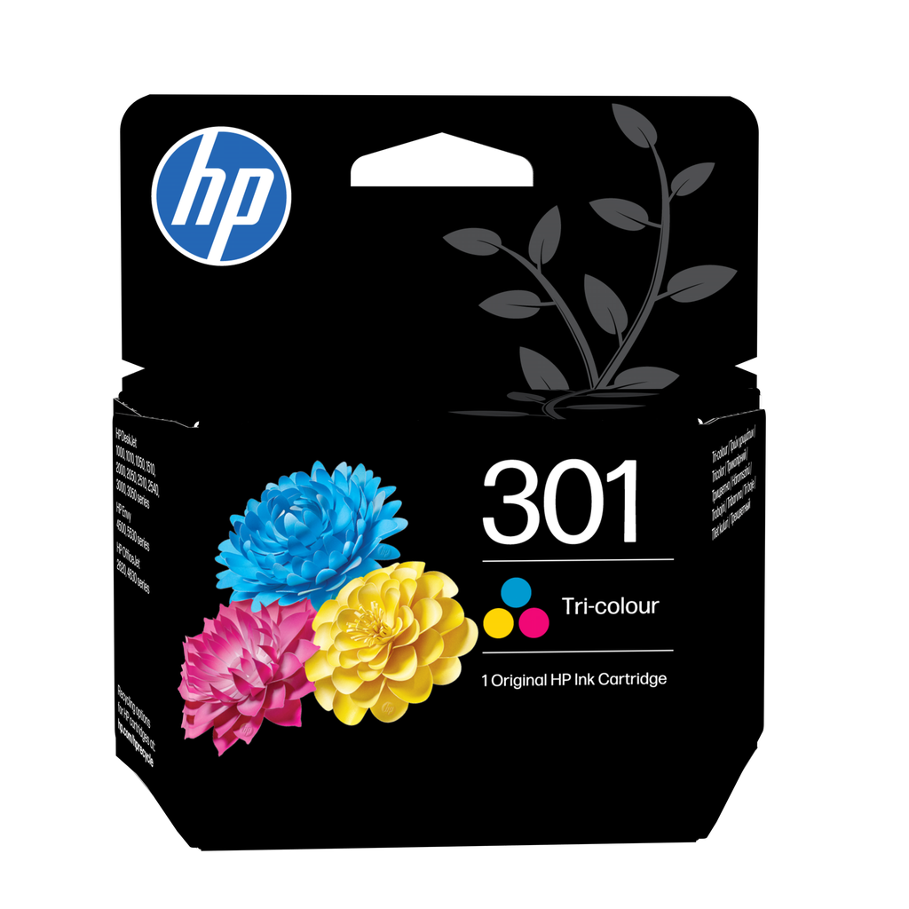 [CH562EE] Cartouche d'encre HP 301 / CH562EE 3 couleurs, 150 pages