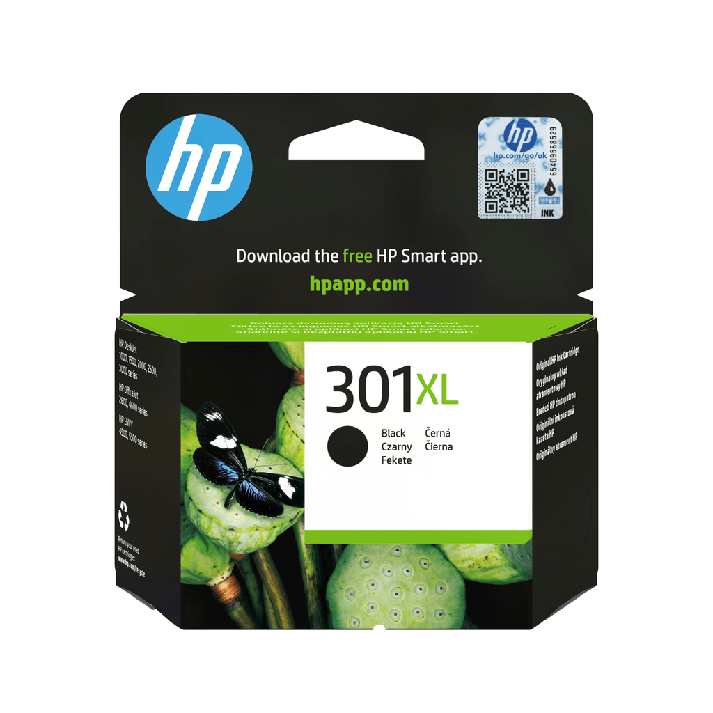 Tintenpatrone HP 301XL / CH563EE Schwarz XL, 360 Seiten