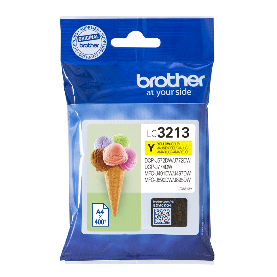 [LC3213Y] Cartouche d'encre Brother LC-3213Y / LC3213Y jaune XL, 400 pages