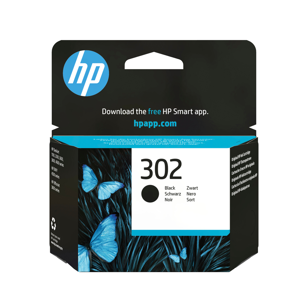 [F6U66AE] Tintenpatrone HP 302 / F6U66AE Schwarz, 170 Seiten